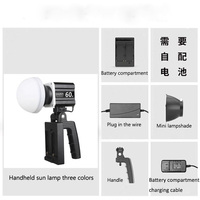 Lumière vidéo LED portable bicolore, 60W, pour caméra, studio, photographie, lumière de prise de vue extérieure COB