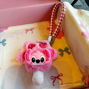 Porte-clés en peluche Patte de <span class=keywords><strong>chat</strong></span> Stitch mignon - Breloque de sac en forme de griffe d'animal en fourrure et pendentif pour clés de voiture pour filles et femmes - Product Image 5