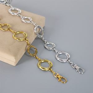 Aksesori Sabuk Dekoratif Wanita Mewah Vintage Berbentuk Lingkaran dari Logam Perak yang Diperpanjang Terbuat dari Paduan. - Product Image 4