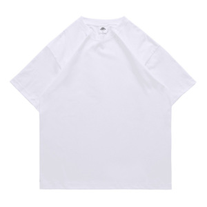 T-shirt in Cotone Pettinato Puro 260g, Senza Cuciture, Collo a O, Vestibilità Rilassata, Design con Spalle Scese, Lavorazione Tubolare, Senza Cuciture Laterali, Maniche Corte - Product Image 3