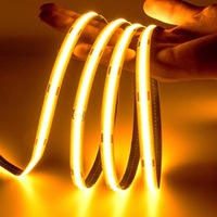 Bande COB 5mm 8mm 10mm 12V 24V 320 480leds/m 3000k 4000k 6500k Bande lumineuse LED Cob Flexible haute densité pour armoire centre commercial maison
