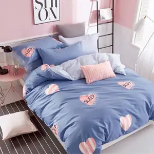 Home Use 100% Linen Cartoon Fabric Bed Set/linen/sheet/Duvet Cover in Queen Size