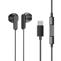 Audífonos Intrauditivos con Cable, Color Mate, Interfaz Tipo-C/3.5mm, Cable de 1.2m, para Viajes Diarios, Videollamadas y Transmisiones en Vivo, Gran Venta