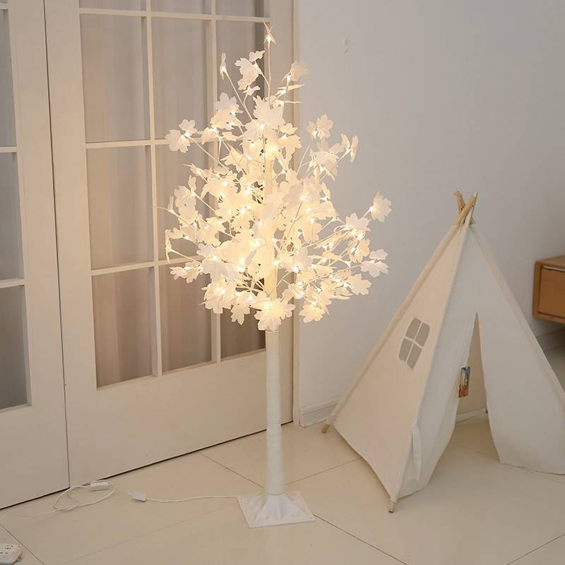 6 ft Artificial Maple Tree for Mall Atrium Anti-UV Modern Decor Indoor ...