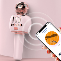 Microphone Karaoké Sans Fil avec Haut-Parleur Bluetooth et Lumière LED – Machine à Chanter Portable pour Enfants, Fêtes à Domicile, Cadeau