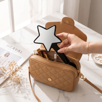Miroir de maquillage portable en forme d'étoile, logo personnalisé, miroir de beauté en plastique mignon et petit pour filles, usage quotidien