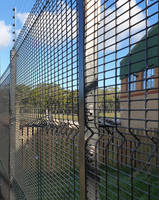 Hoogwaardig warmtebehandeld staal PVC & poedercoating 358 beveiligingshekpanelen anti-klim aanpasbare afmetingen buitengebruik