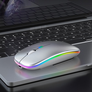 Chuột chơi game không dây BT quang học 2.4GHz có thể sạc lại siêu mỏng Chuột Máy Tính tay phải Mini đầy màu sắc - Product Image 5