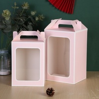 Sacs cadeaux rectangulaires en carton blanc en gros avec fenêtre transparente – Boîtes d'emballage élégantes pour options cadeaux Fête des Femmes