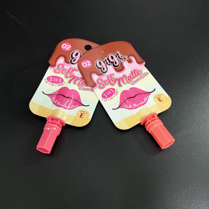 Custom 3ml Lip Tint Sachet Lip Gloss Pack Bag <strong>Pouch</strong> <strong>Nail</strong> Polish Oil Packaging Plastic Mascara <strong>Pouch</strong> with Applicator - Product Image 6
