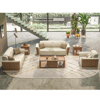 Meubles de salon de style classique, meuble TV extensible en bois de luxe, support TV moderne et table basse avec tiroir