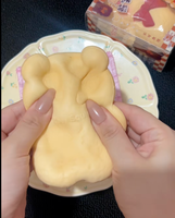 Bonbons Zoey Bear en forme de nourriture, jouet anti-stress à presser, en mousse PU, à remontée lente, souple, à collectionner
