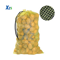 Op maat gemaakte logo bedrukking 10kg 20kg 30kg 50kg PP Leno mesh netzakken voor groenten en fruit