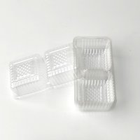 Petits plateaux en plastique jetables de haute qualité PET Blister processus conteneurs alimentaires polyvalents pour Cookie Biscuit chocolat sucre