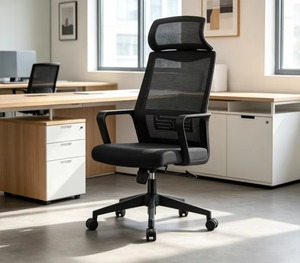 <span class=keywords><strong>Silla</strong></span> <span class=keywords><strong>de</strong></span> Oficina Ergonómica y Ortopédica sin Ruedas, Base Fija, Reposacabezas y Reposabrazos Ajustables, Venta al por Mayor Directa <span class=keywords><strong>de</strong></span> Fábrica - Product Image 1
