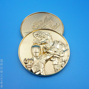 Moneda Conmemorativa de Ultraman, Chapada en Oro, de Aleación, Coleccionable, Derivada del Anime Japonés - Product Image 3