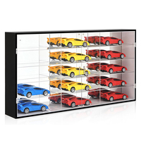 Vitrine Murale en Acrylique Transparent pour LEGO Speed Champions – Présentoir Multi-Niveaux pour 24 Voitures, Meuble de Rangement pour Collectionneurs