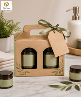 Individuell Bedruckte Starre Karton-Geschenkbox mit Griff für Kerzen, Wimpern, Schmuck und Kosmetikprodukte