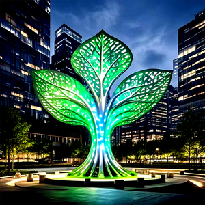 Современное искусство, большие деревья, скульптуры, листья, парк, живописный уличный водонепроницаемый ландшафтный свет, светодиодное модельное освещение, культурная дорожная лампа - Product Image 1