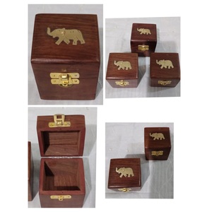Best Selling Handmade Wooden Jewellery Organizer <b>Box</b> For Rings <b>Earrings</b> Necklace Storage Case Available At Export Price - Product Image 1