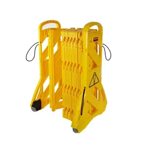 Road Safety Plastic Expandable Fence Retractable Belt Safety Barricade Crowd Control Safety Barrier Mobile Expandable Barricades