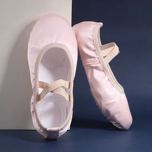 <span class=keywords><strong>Zapatillas</strong></span> <span class=keywords><strong>de</strong></span> <span class=keywords><strong>Ballet</strong></span> <span class=keywords><strong>de</strong></span> lona suave para mujer y niña, zapatos <span class=keywords><strong>de</strong></span> baile con banda elástica sin cordón, para niños y principiantes - Product Image 3