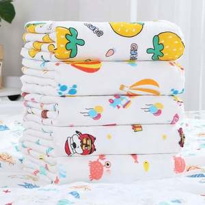 Langes et literie pour bébé en coton biologique 100% écologique, motif de dessin animé tissé personnalisable, toutes saisons - Product Image 1