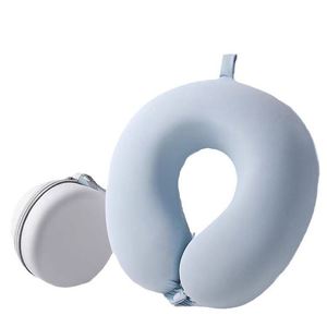 Ice Silk U-shaped <b>Memory</b> <b>Foam</b> Cooling Neck Pillow for Cervical Support Travel Car & Airplane Use Lightweight <0.5kg Portable - Product Image 5