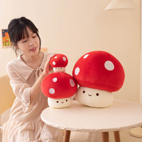 Peluche de hongo pequeño de simulación de 30 cm, lindo, relleno de algodón PP, muñeco relajante para niñas, muñeco para máquina de garras