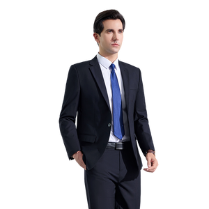 Màu Xanh Hải Quân Người Đàn Ông Của 3-Mảnh Mỏng Phù Hợp Với Phù Hợp Với Áo Khoác Thoáng Khí Blazer Quần Vest Nhà Máy Giá Cho Prom Phù Thủy Đám Cưới Mảnh - Product Image 6