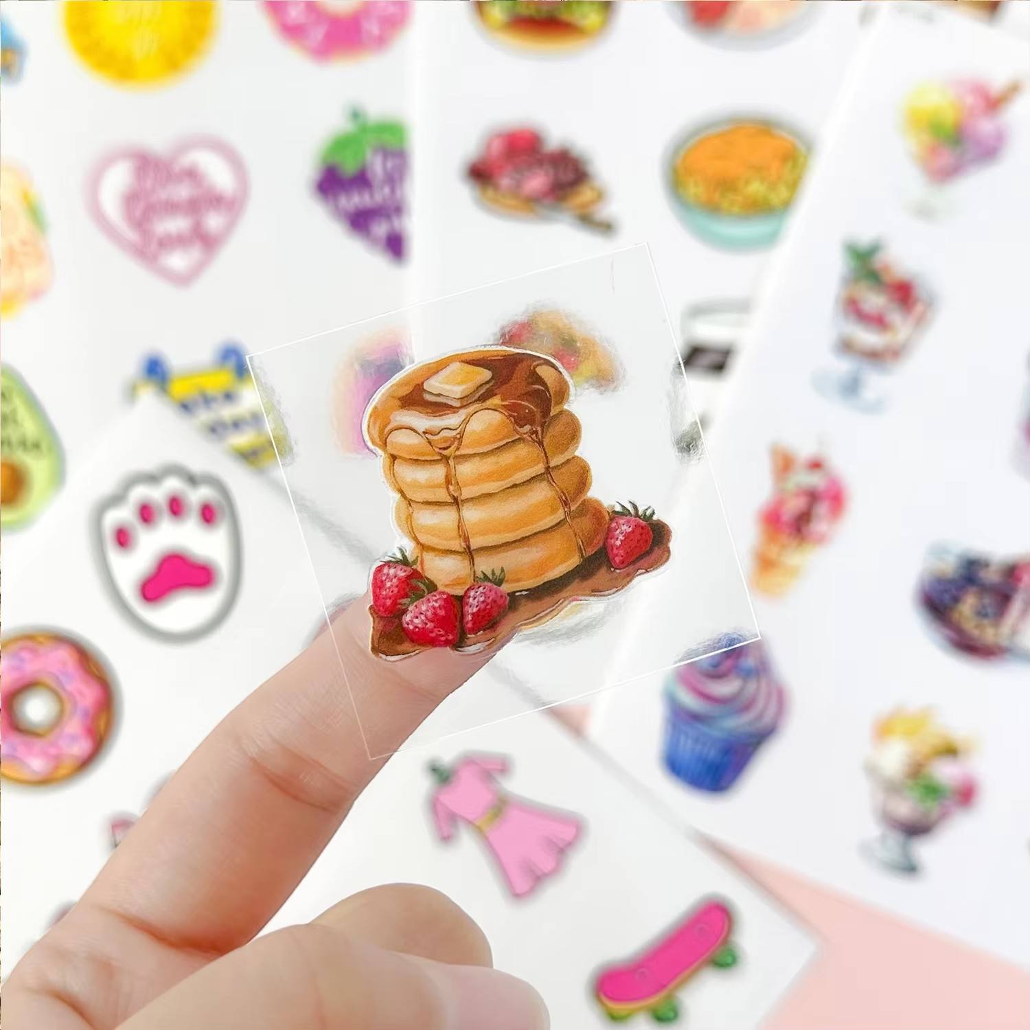 Transparente de colores mezclados