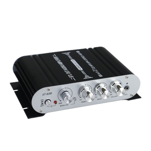 20WX2+40W 12V 4-8 Aluminum Alloy Home Rechargeable Creatall 2.1 Channel Professional Hi-Fi Digital Power Amplifier