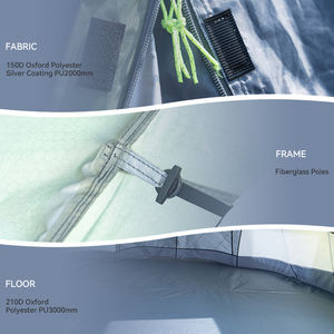 Tenda Pop-up Personalizzata Resistente e Pieghevole per 4-6 Persone, per Campeggio, <span class=keywords><strong>Trekking</strong></span> e <span class=keywords><strong>Viaggi</strong></span> all'Aperto con Logo - Product Image 2