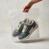 Sac à fermeture éclair transparent avec poignée, sac à fermeture éclair en plastique avec poignée pour le rangement et l'emballage de chaussures de sport