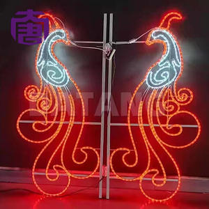 ไฟตกแต่งเสา 2 มิติ สำหรับเทศกาลคริสต์มาสกลางแจ้ง แบบ IP65 สำหรับตกแต่งเสาไฟ - Product Image 5