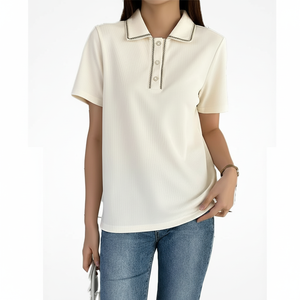 2025 Casual Breathable <b>Women</b> <b>Polo</b> <b>Shirt</b> Training Fashionable & Working Use Golf <b>Women</b> Wholesale Price Jogging <b>Shirt</b> - Product Image 1