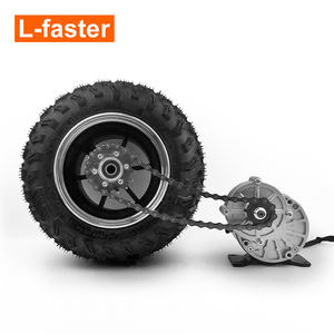 <span class=keywords><strong>Kit</strong></span> de Transmisión por Cadena con Motor de Engranajes Doble <span class=keywords><strong>L</strong></span>-<span class=keywords><strong>faster</strong></span> de 350 W y Rueda Gruesa de 10x6.0-6 Pulgadas para Carretilla Eléctrica, Carrito, Silla de Ruedas, Bicicleta - Product Image 4