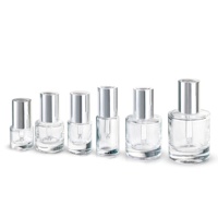 Prix clair pressage 30ml 50ml 10ml cosmétiques transparents verre de cristal vide sérum spirale flacon compte-gouttes pressé par la bouche