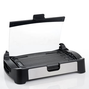 Реверсивный гриль 3 в 1, гриль со съемной пластиной, со стеклянной крышкой и регулируемым контролем температуры, барбекю - Product Image 2