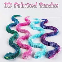 Serpent Articulé Flexible Imprimé en 3D, Ornement de Bureau Réaliste en PLA, Décoration de Table pour la Maison, Cadeau Décoratif Original
