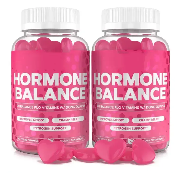 Hot Sale gummy candy Hormone Balance for Women Flo & PMS Relief Gummies Dong Quai & Cranberry Gummy Vitamin Complex
