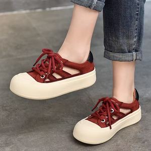 <span class=keywords><strong>Sneakers</strong></span> Casual da <span class=keywords><strong>Donna</strong></span> in Vera Pelle, Leggere e alla Moda, Produzione Diretta OEM, Stile Autunnale - Product Image 2