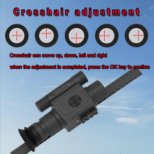 메가오레이 1080P X1X2X3X4X5 디지털 줌 레이저는 850nm/940nm 200-400m 크로스 라인 조정 가능한 NK008 야간 투시경 대처 - Product Image 6