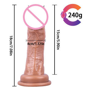 Dildo in PVC a Forma di Pene Piccolo Medio Grande per Coppie Giocattoli Sessuali Pene Realistico Prodotti per Adulti - Product Image 2