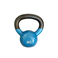 Pesa Rusa de Hierro Fundido Multicolor con Recubrimiento Brillante Ecológico para Yoga, Entrenamiento de Swing, Hombres, Mujeres, Portátil, Fitness en Casa, Pesas de Mano