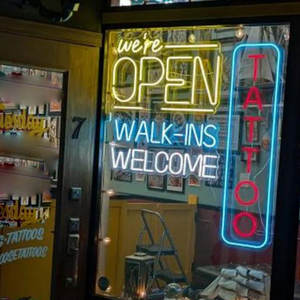 Studio Shop Light Vertical <span class=keywords><strong>Tattoo</strong></span> Neon Led Sign <span class=keywords><strong>pour</strong></span> décoration murale - Product Image 4