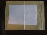 Enveloppe transparente auto-adhésive en plastique, liste d'emballage personnalisée, pochette de carte
