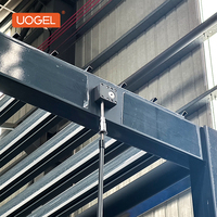 Kit de toit de pergola à lamelles en aluminium UOGEL M2-S avec revêtement en poudre pour patio, protection solaire - Imperméable et écologique (3x3m/3x4m)