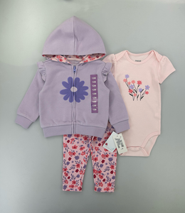 <span class=keywords><strong>Pagliaccetti</strong></span> classici per bambini all'ingrosso 100% in cotone primavera pagliaccetto in cotone di alta qualità per neonati set di 3 pz - Product Image 4