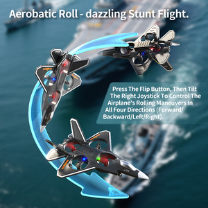 F35 Gris 1B-Modèle de vol'avion pour enfants, planeur, ailes